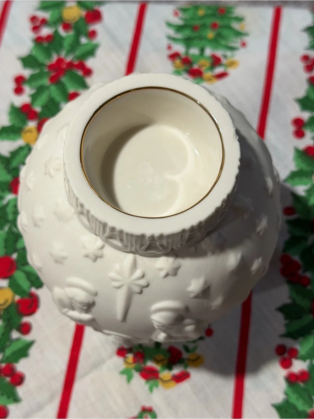 Lenox Classic White Ceramic Nativity Votive – Holiday Home Accent